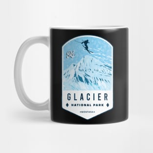 Ski Glacier National Park Montana Mug